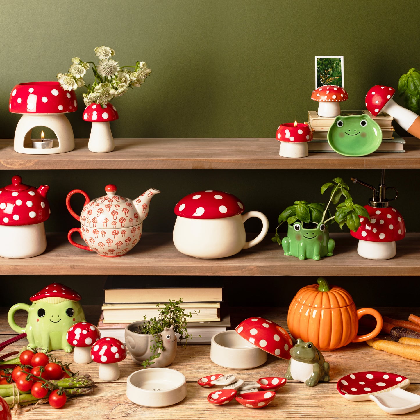 Mushroom Measuring Spoons By Sass & Belle