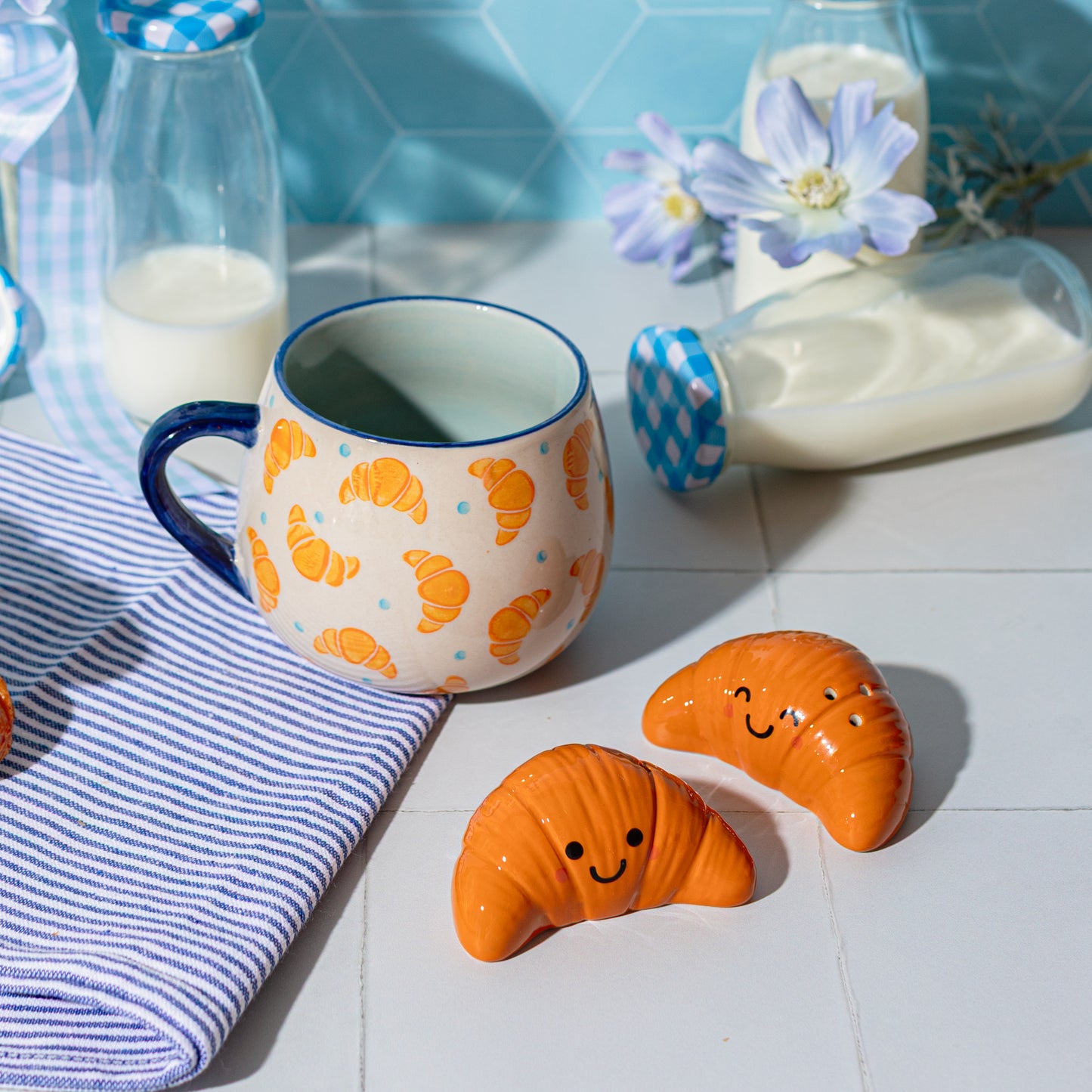 Croissant Salt & Pepper Shakers By Sass & Belle