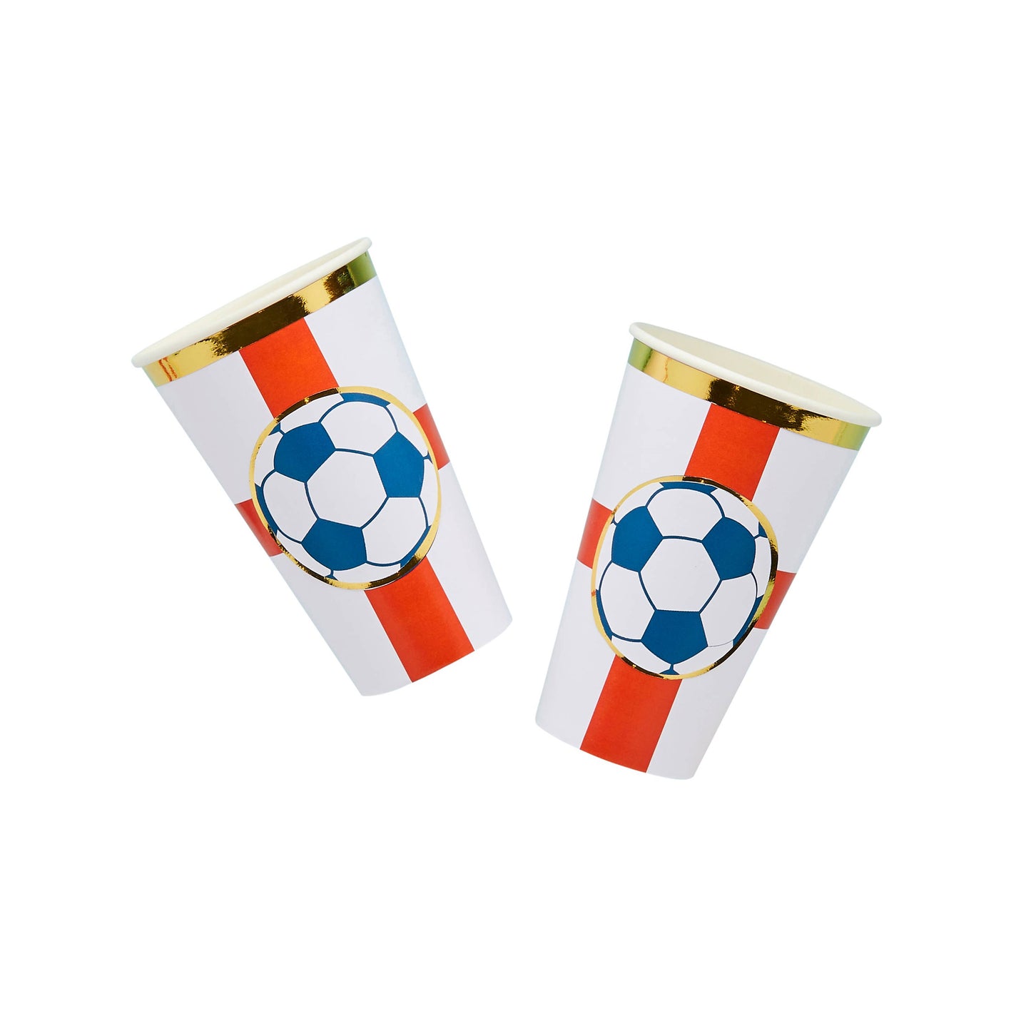 Come on England Football Jumbo Paper Cups 8 Pack - World Cup 2026