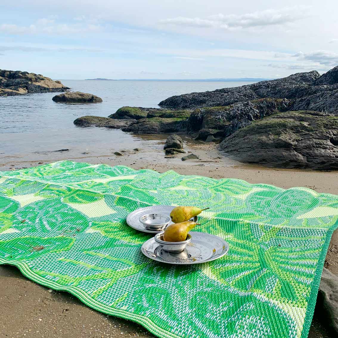 Tropical Leaf Outdoor Rug By Talking Tables