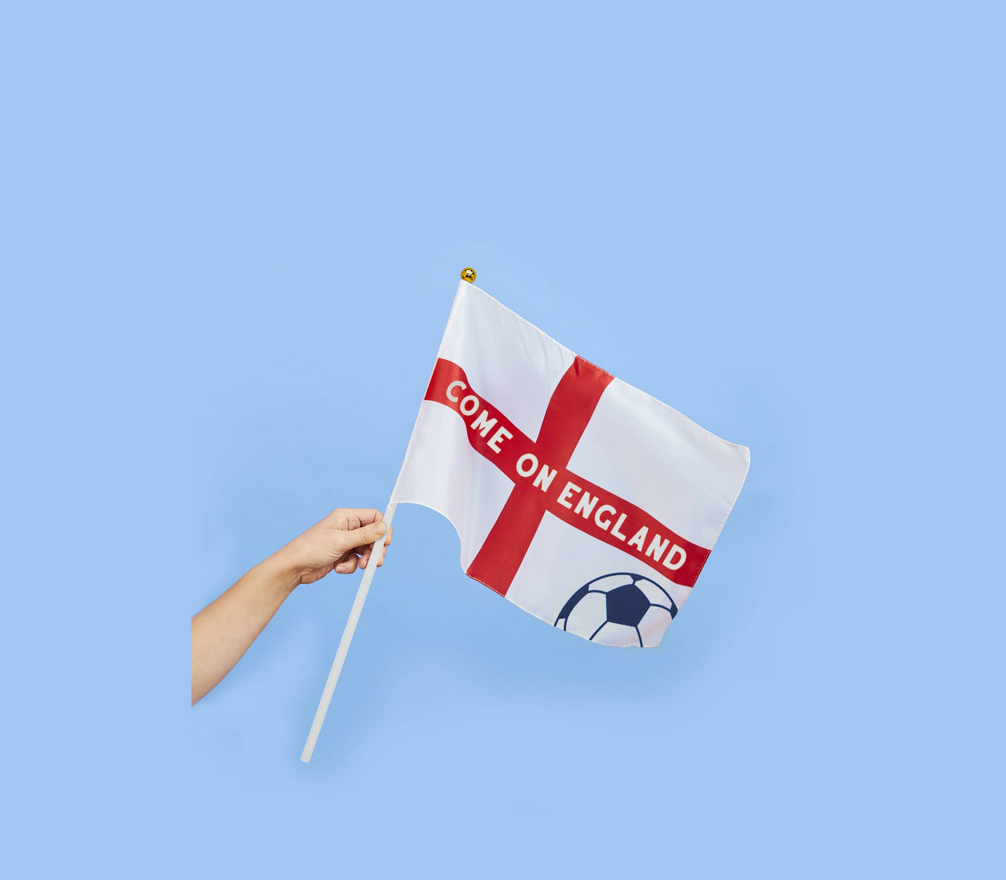 Come on England Polyester Large Waving Flags 6 Pack - World Cup 2026