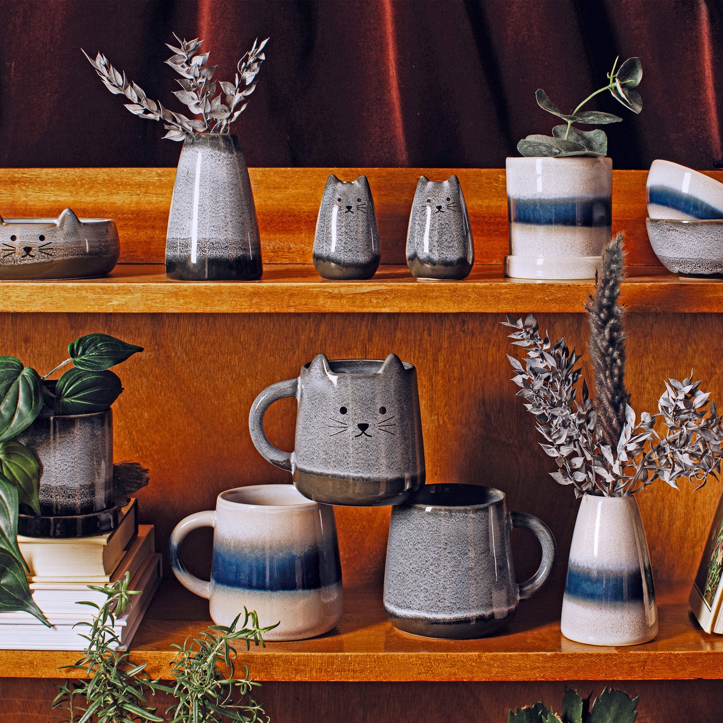 Mojave Cat Salt & Pepper Shakers By Sass & Belle