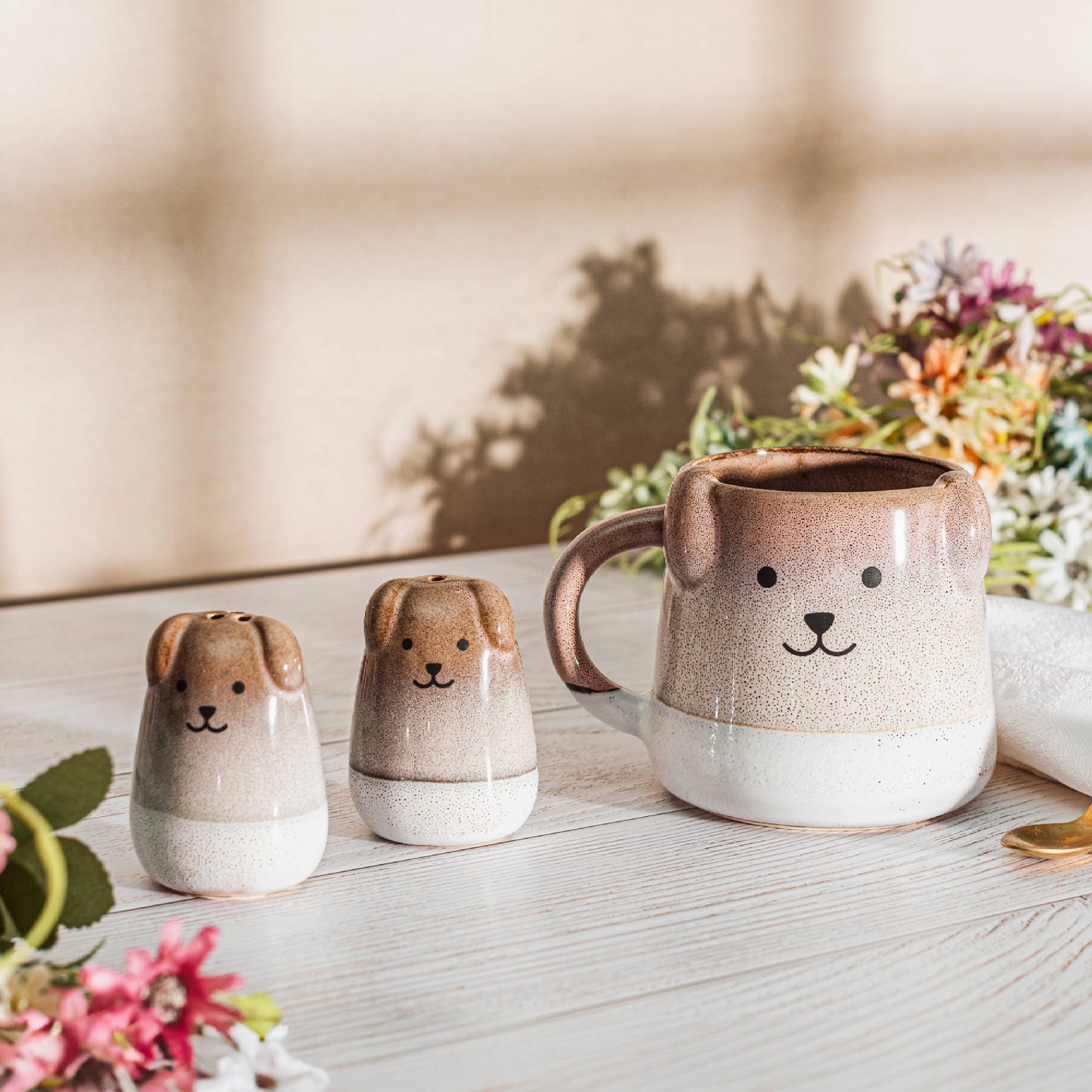 Mojave Dog Salt & Pepper Shakers By Sass & Belle