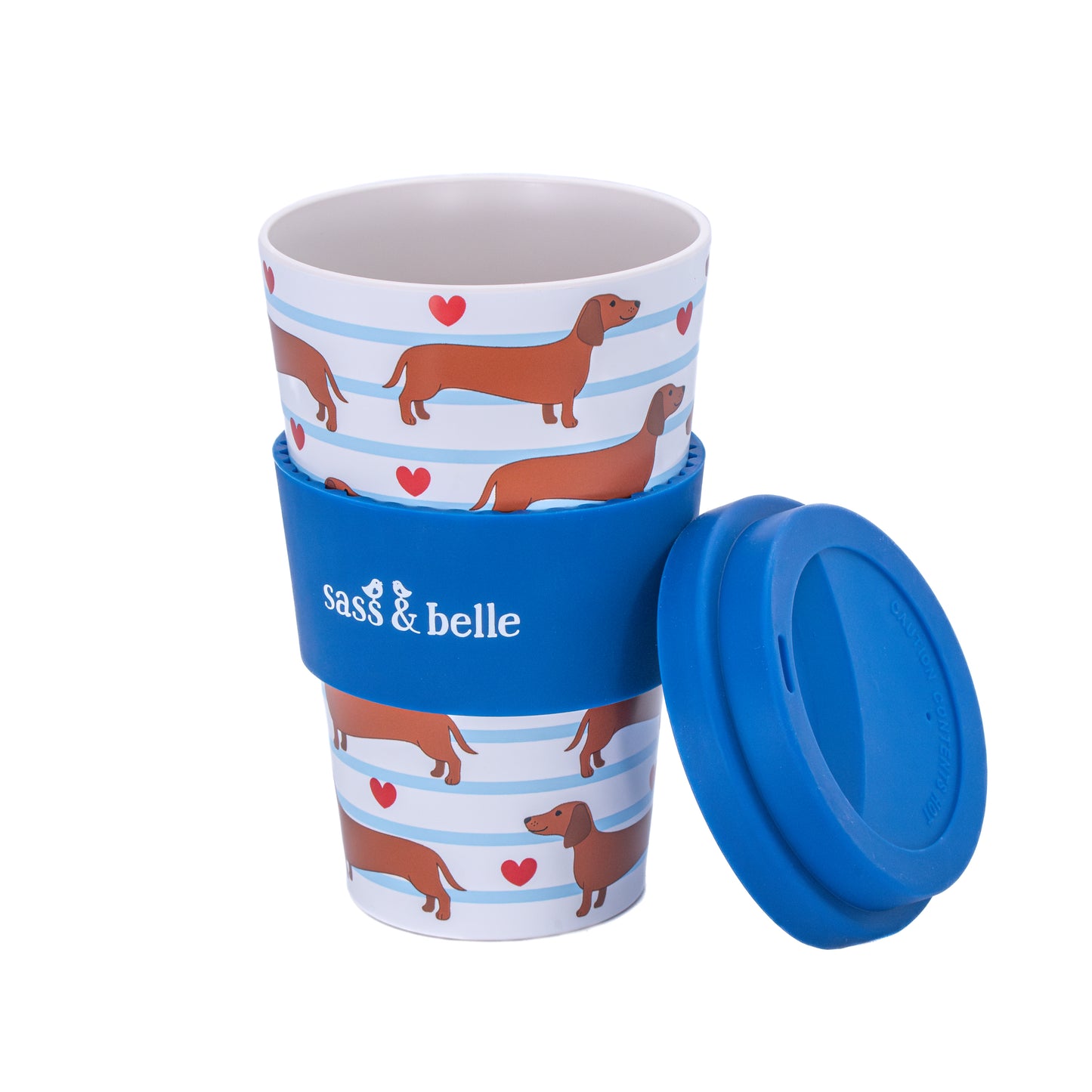 Sausage Dog Travel Coffee Cup By Sass & Belle
