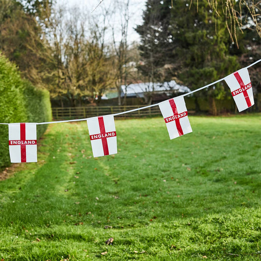 England PE Flag Bunting 6m - World Cup 2026