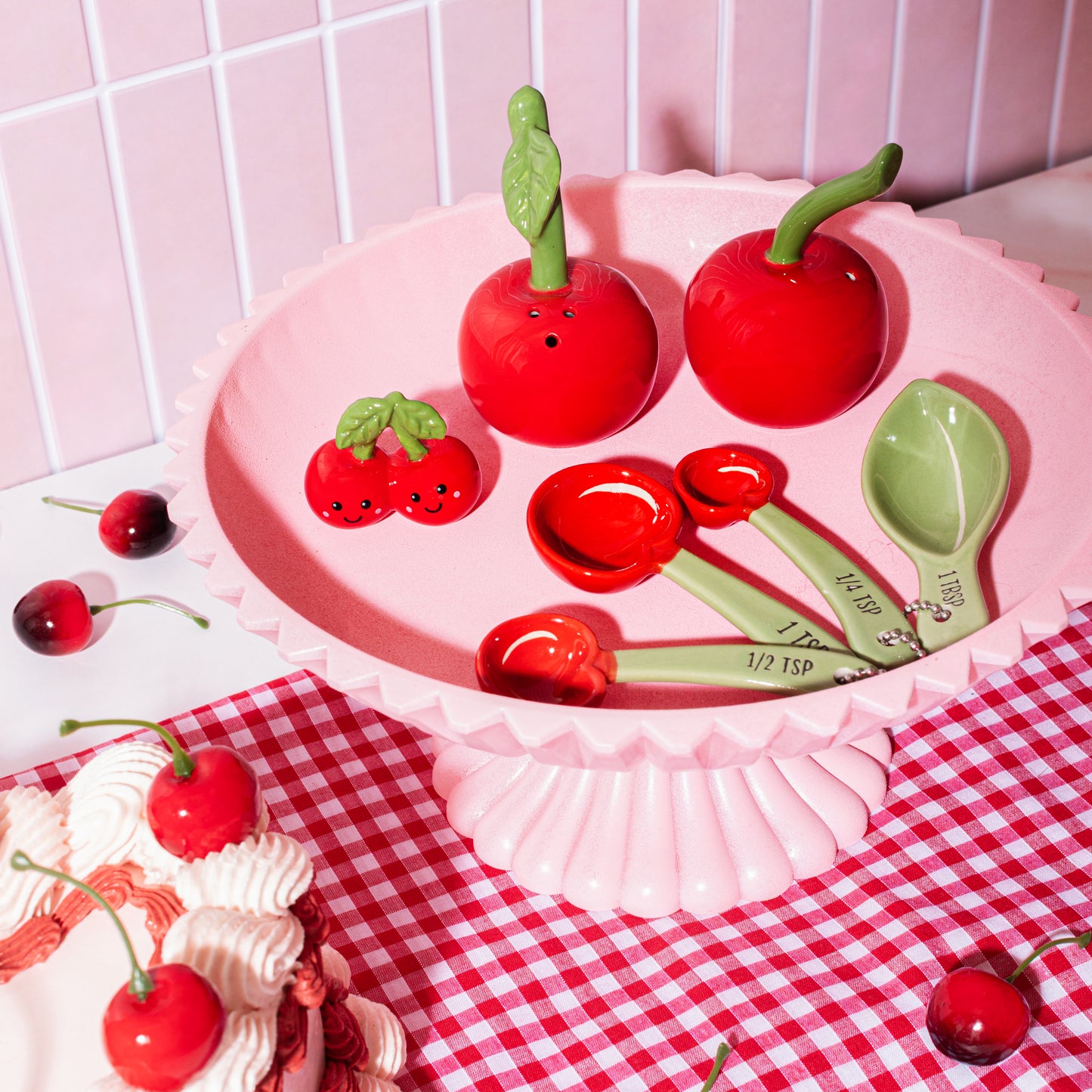Cherry Salt & Pepper Shakers By Sass & Belle