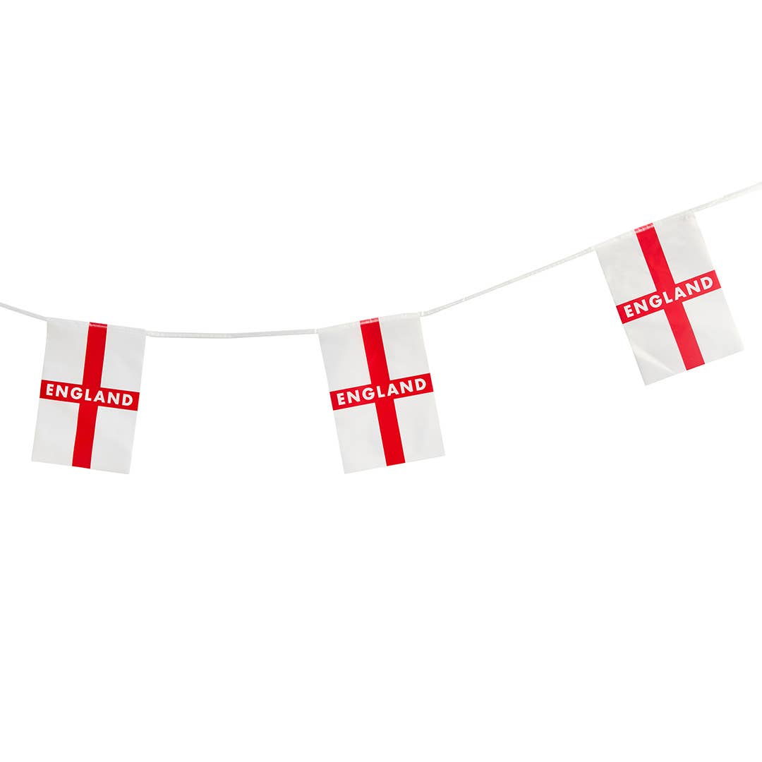 England PE Flag Bunting 6m - World Cup 2026