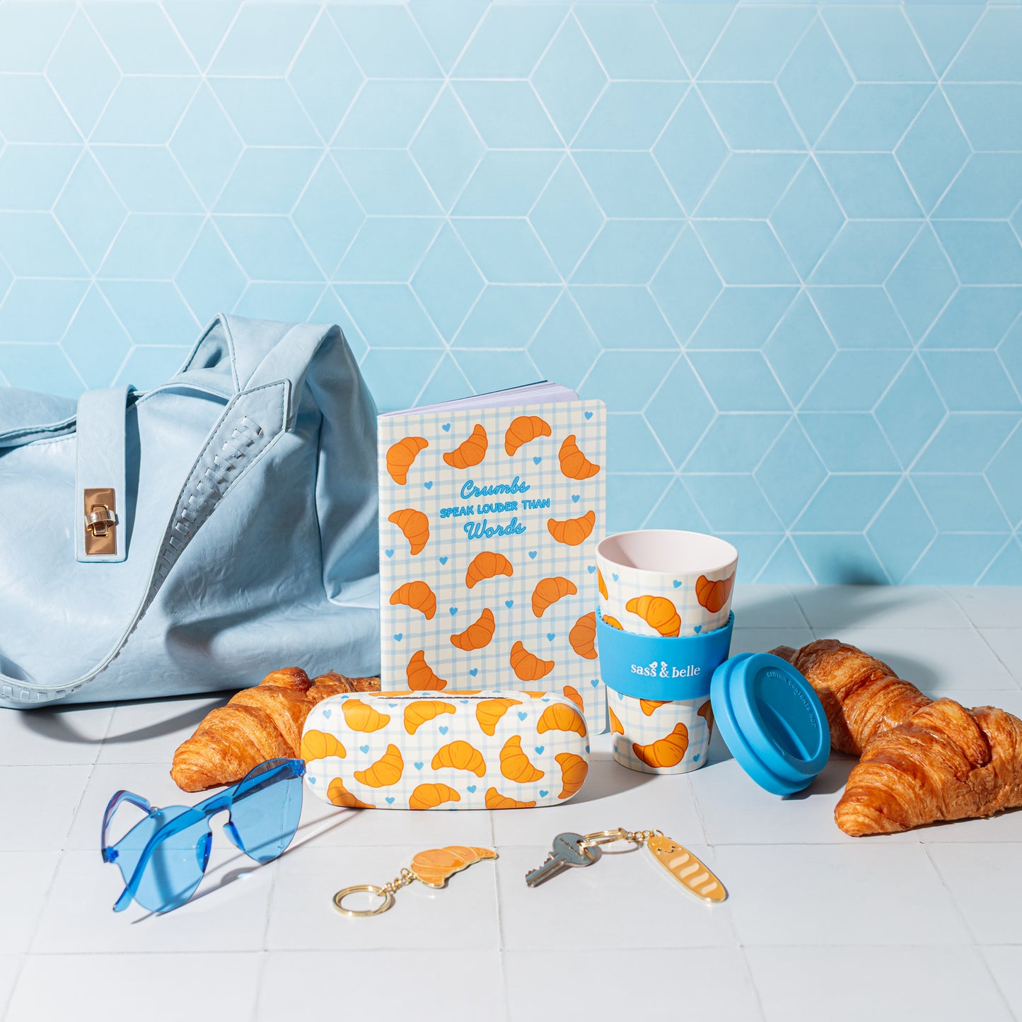 Croissant Travel Coffee Cup By Sass & Belle