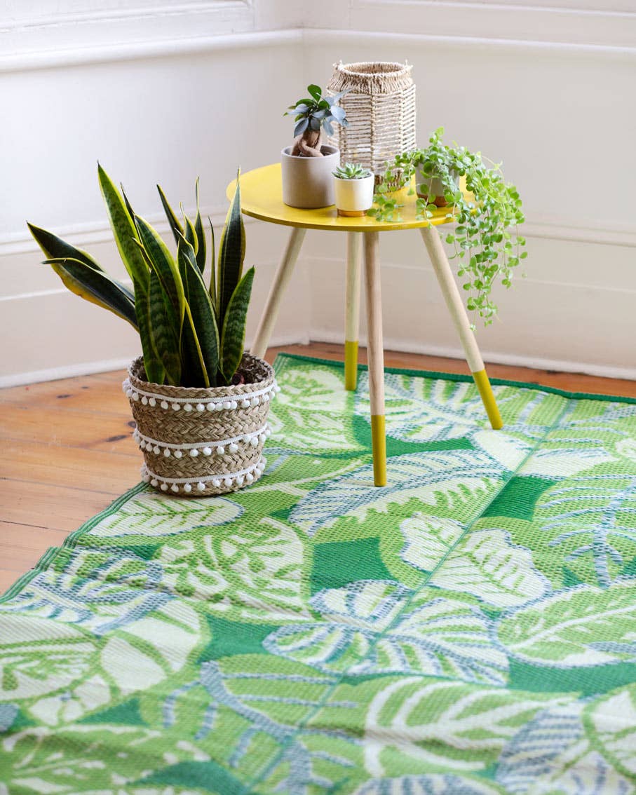 Tropical Leaf Outdoor Rug By Talking Tables
