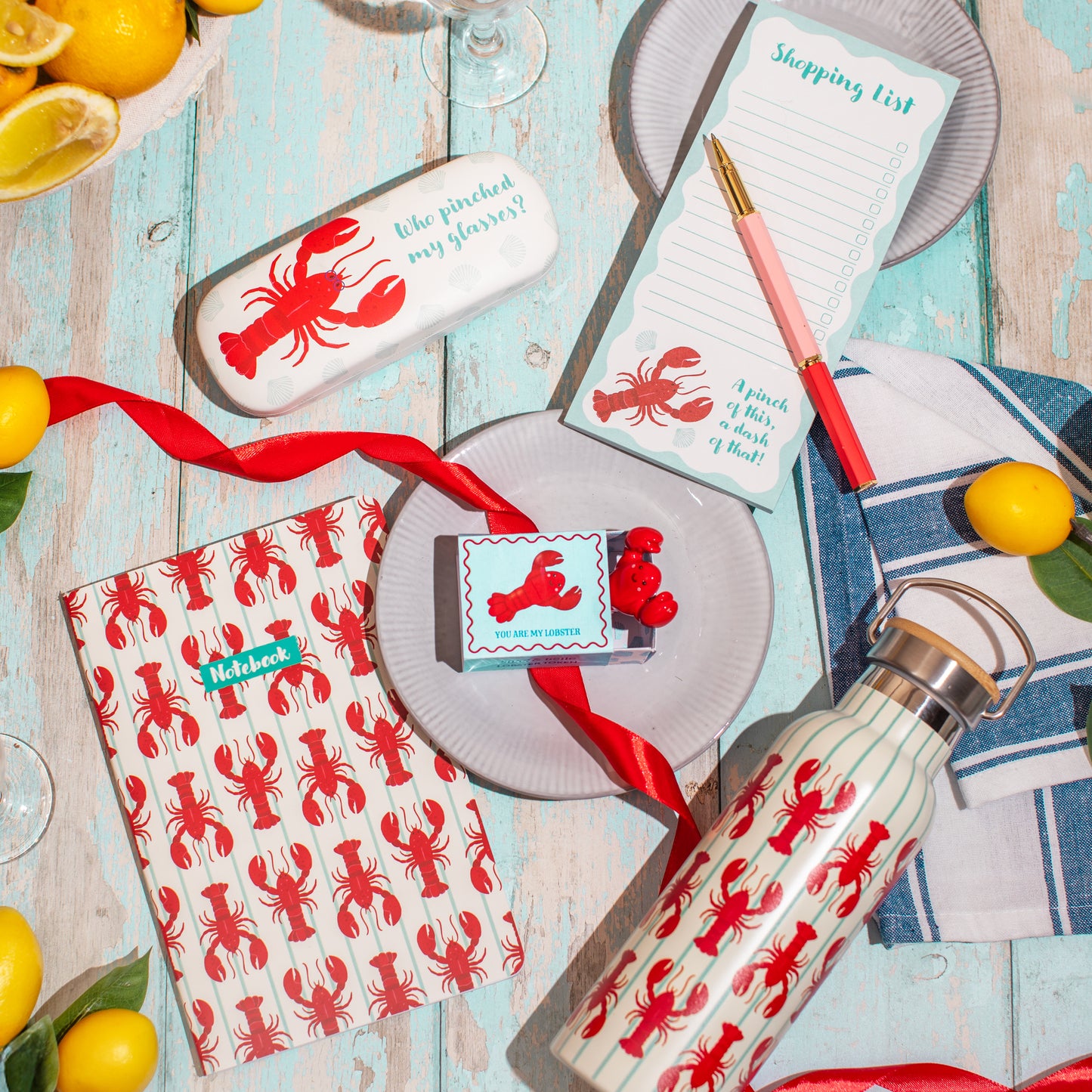 Lobster A5 Notebook By Sass & Belle