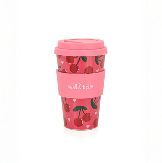 Cherry Travel Coffee Cup By Sass & Belle
