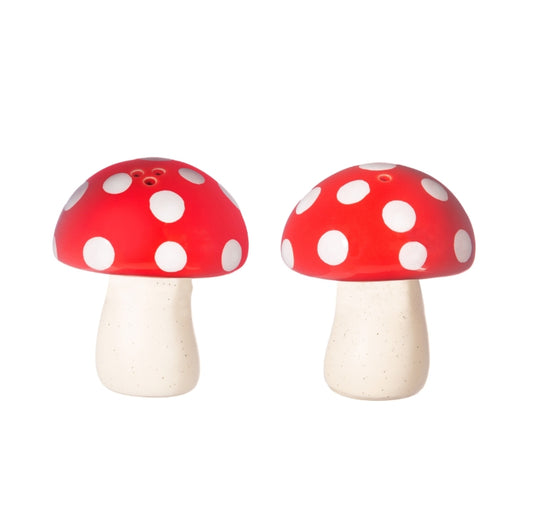 Mushroom Salt & Pepper Shakers By Sass & Belle