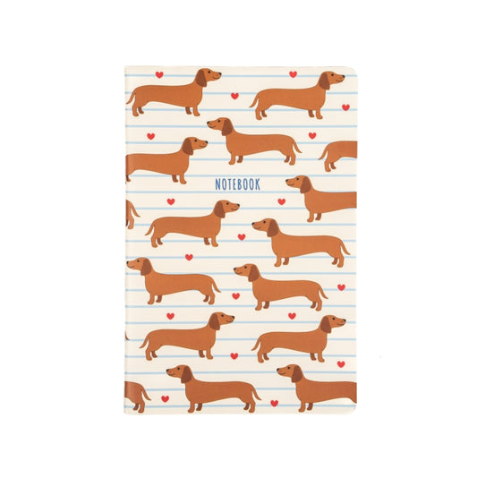 Sausage Dog A5 Notebook By Sass & Belle