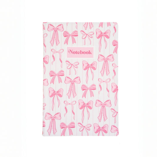 Pink Bow A5 Notebook By Sass & Belle