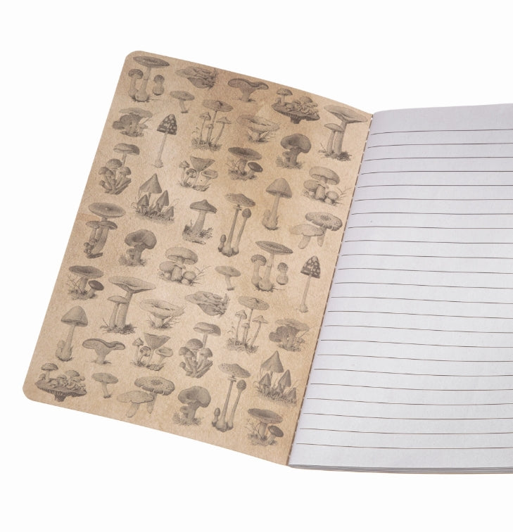 Vintage Mushrooms A5 Notebook By Sass & Belle