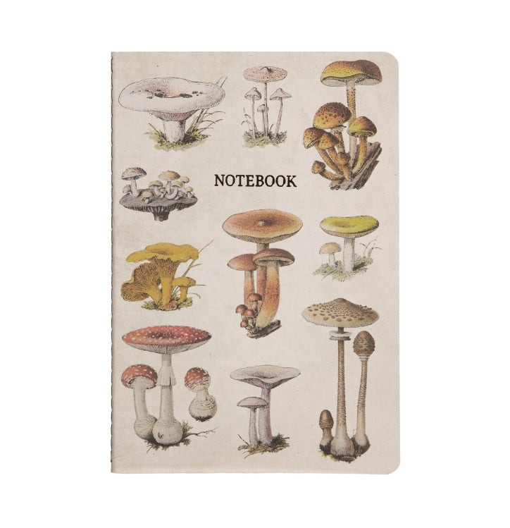 Vintage Mushrooms A5 Notebook By Sass & Belle