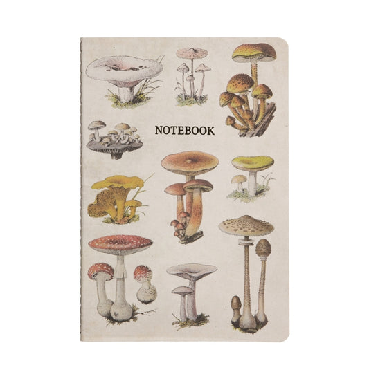 Vintage Mushrooms A5 Notebook By Sass & Belle