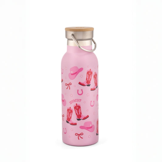 Cowboy Metal Water Bottle By Sass & Belle