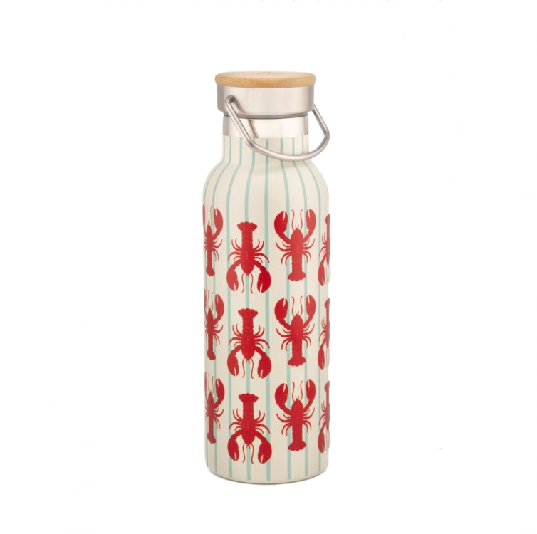 Lobster Metal Water Bottle By Sass & Belle