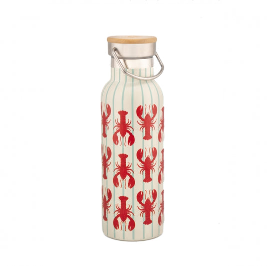 Lobster Metal Water Bottle By Sass & Belle