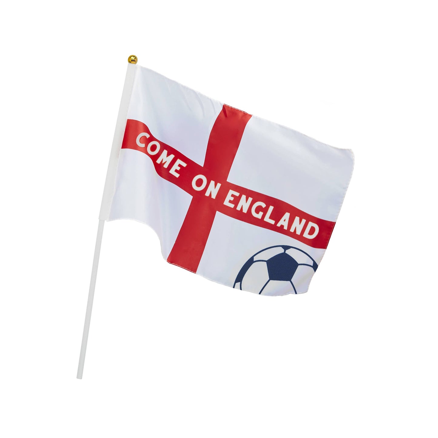 Come on England Polyester Large Waving Flags 6 Pack - World Cup 2026