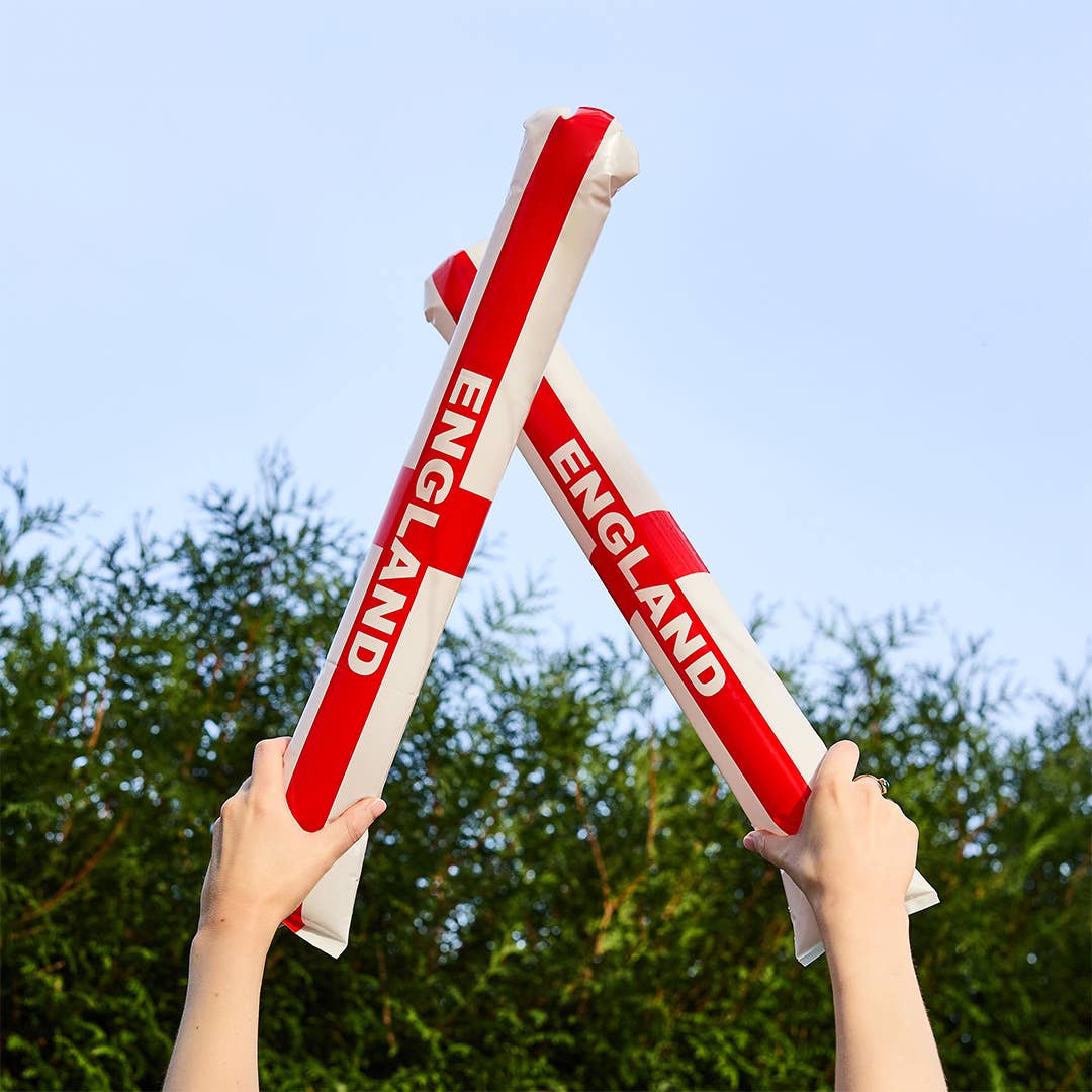 Come on England Inflatable Sticks - Pack of 2 - World Cup 2026