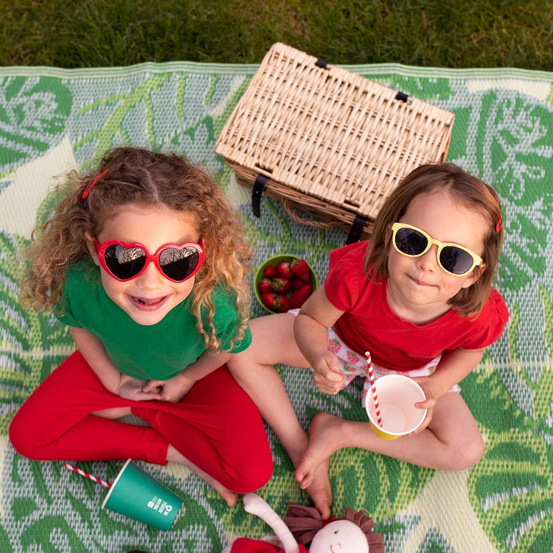 Tropical Leaf Outdoor Rug By Talking Tables