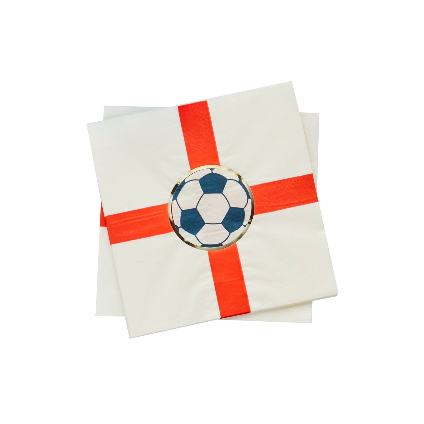 Come on England Football Paper Napkins 16 Pack - World Cup 2026