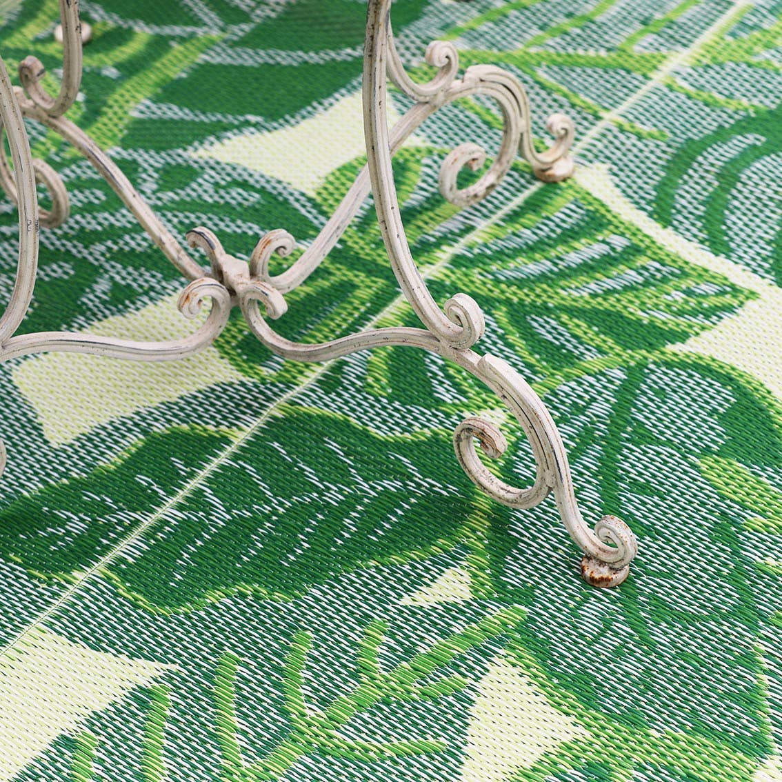 Tropical Leaf Outdoor Rug By Talking Tables
